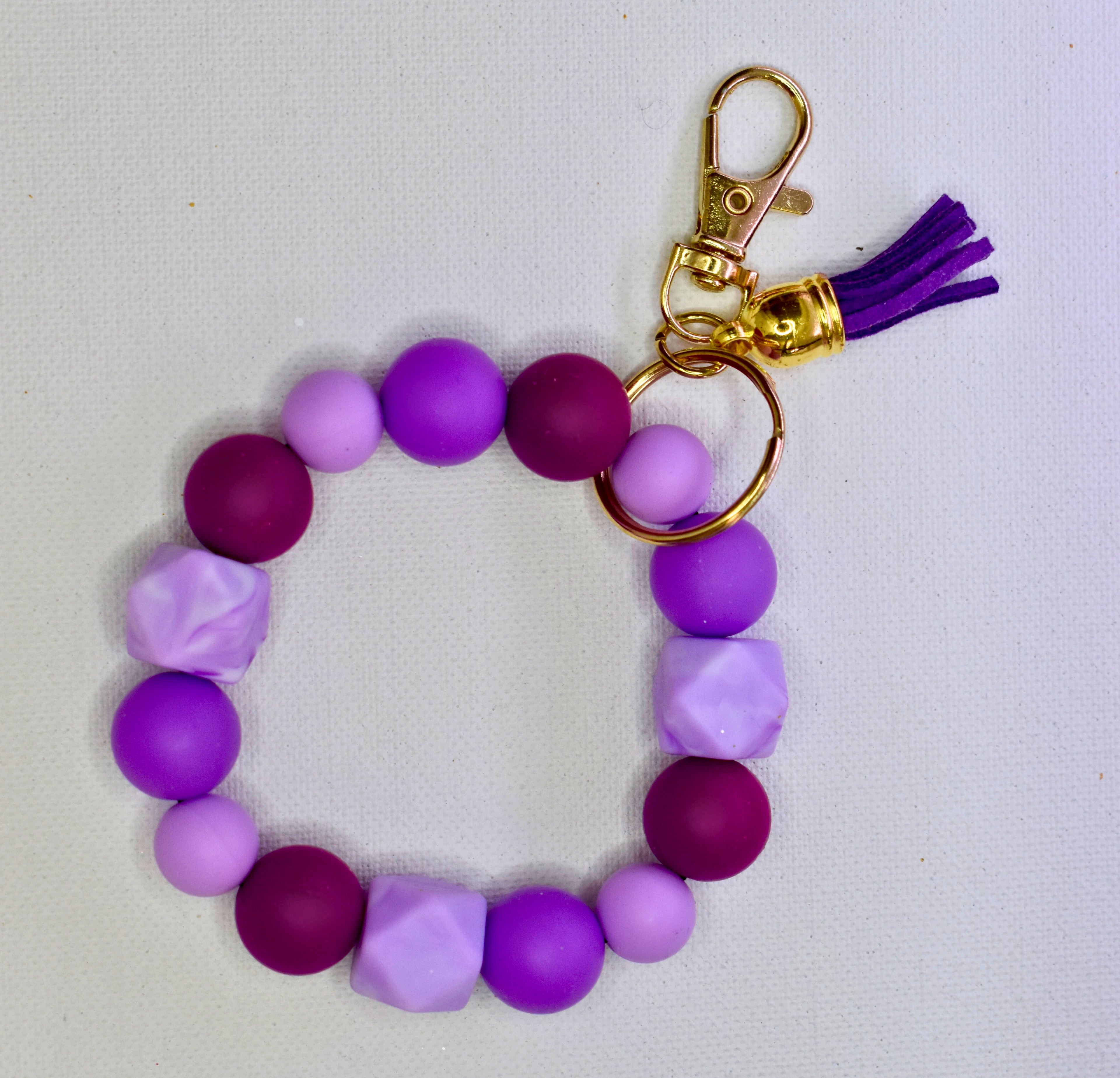 silicon wristlet keychain