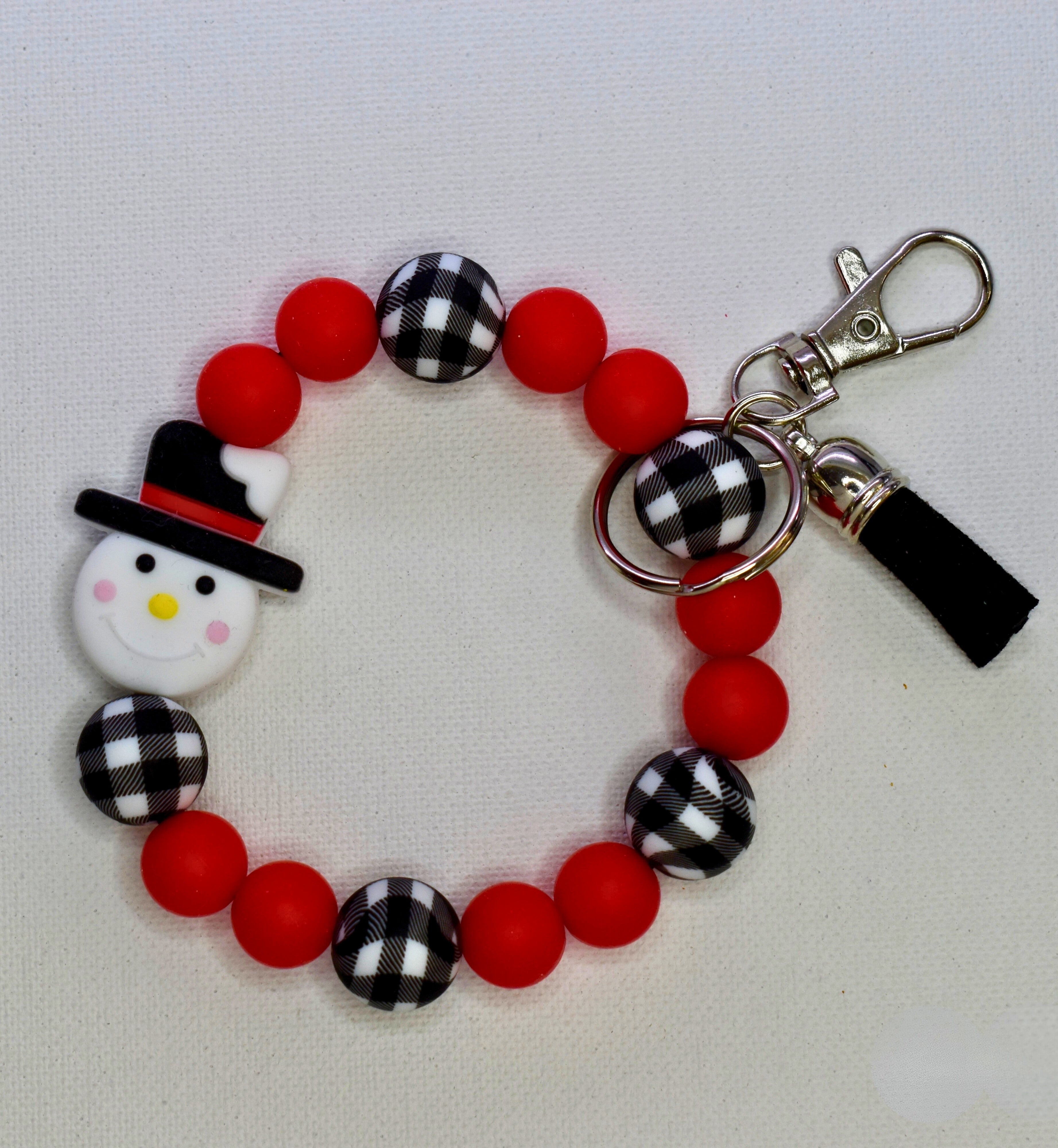 silicon wristlet keychain