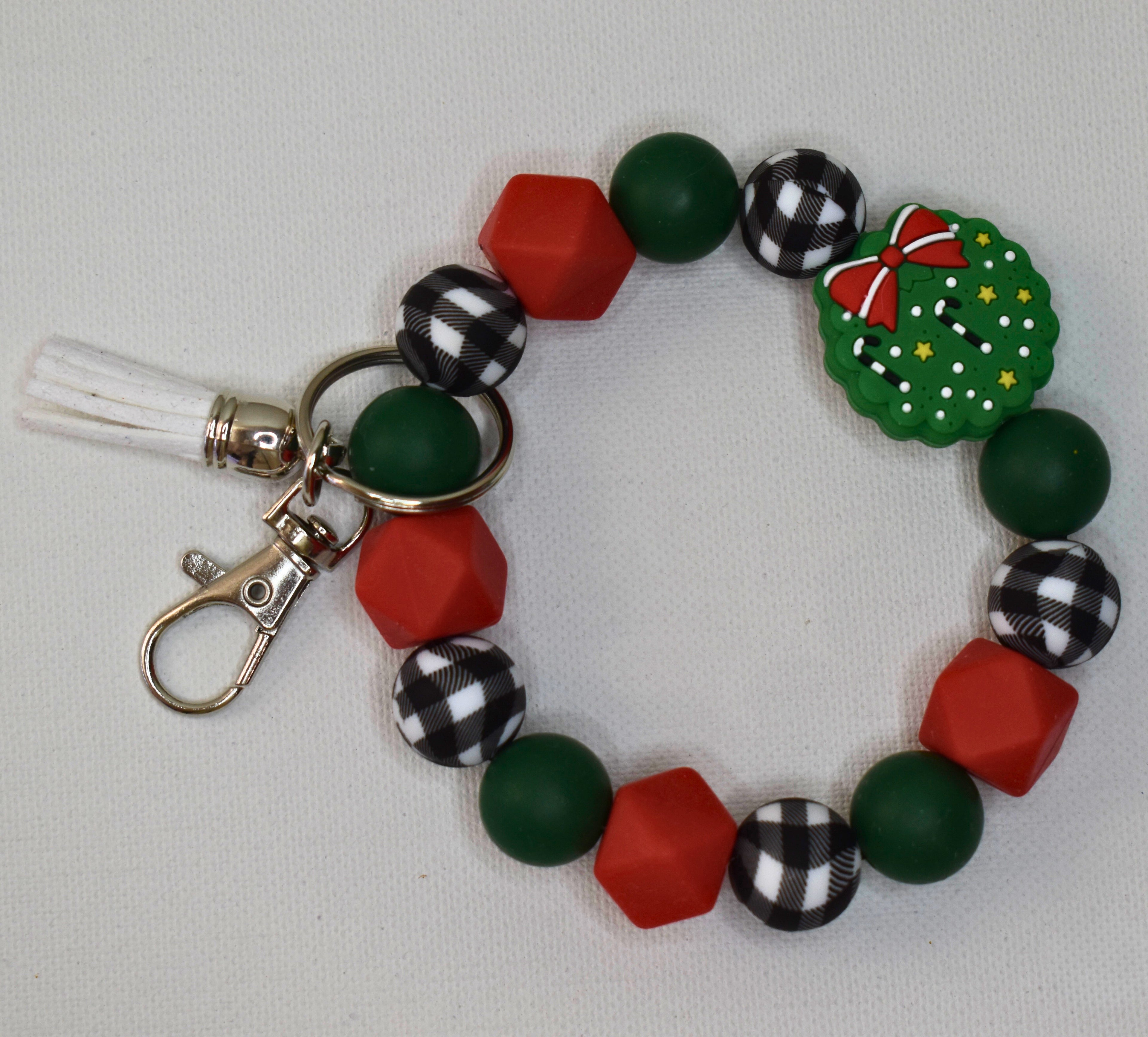 silicon wristlet keychain