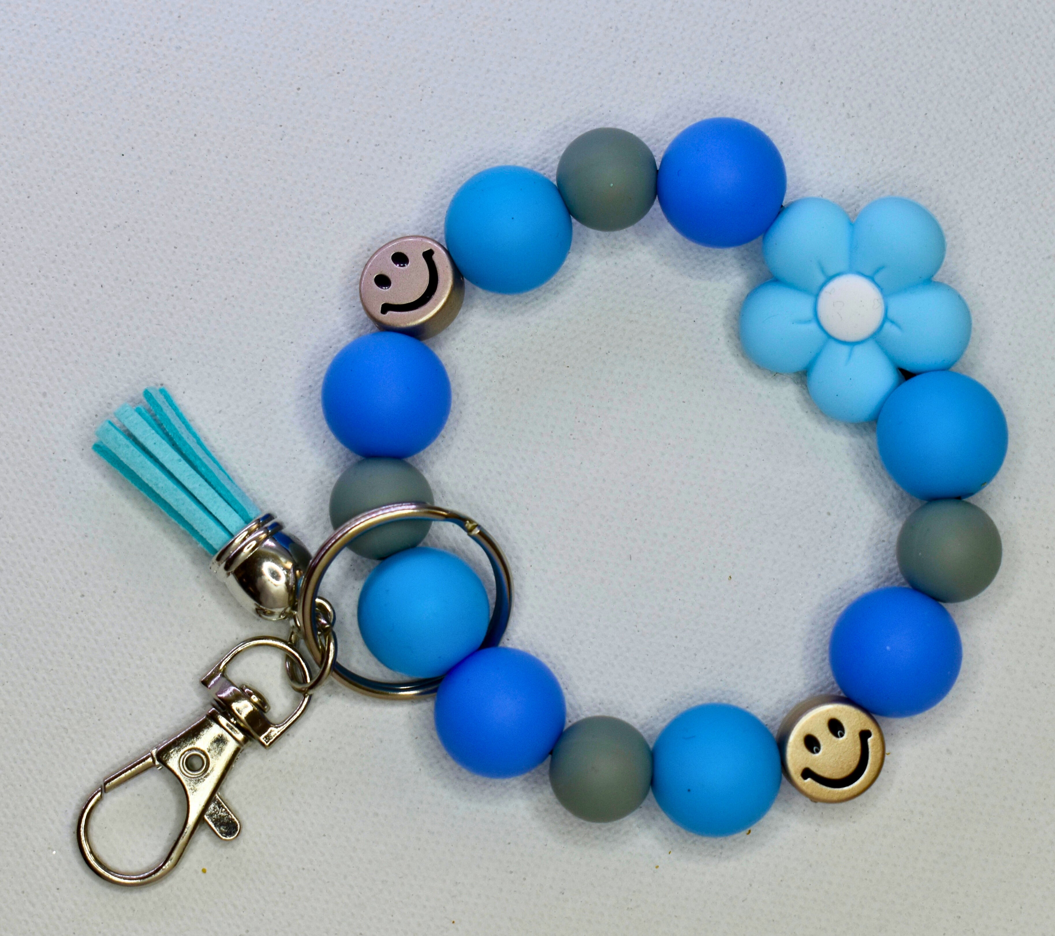 silicon wristlet keychain