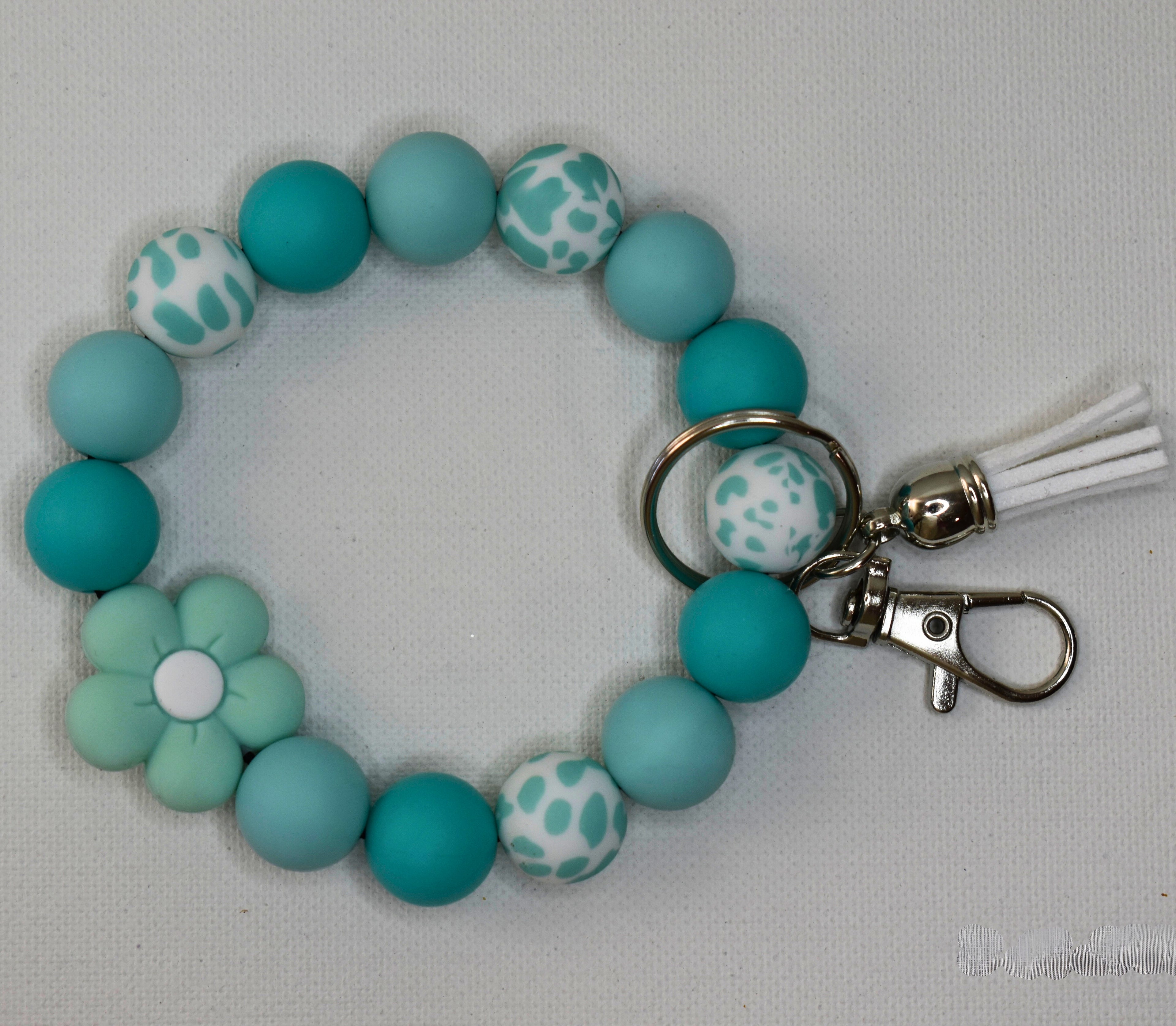 silicon wristlet keychain