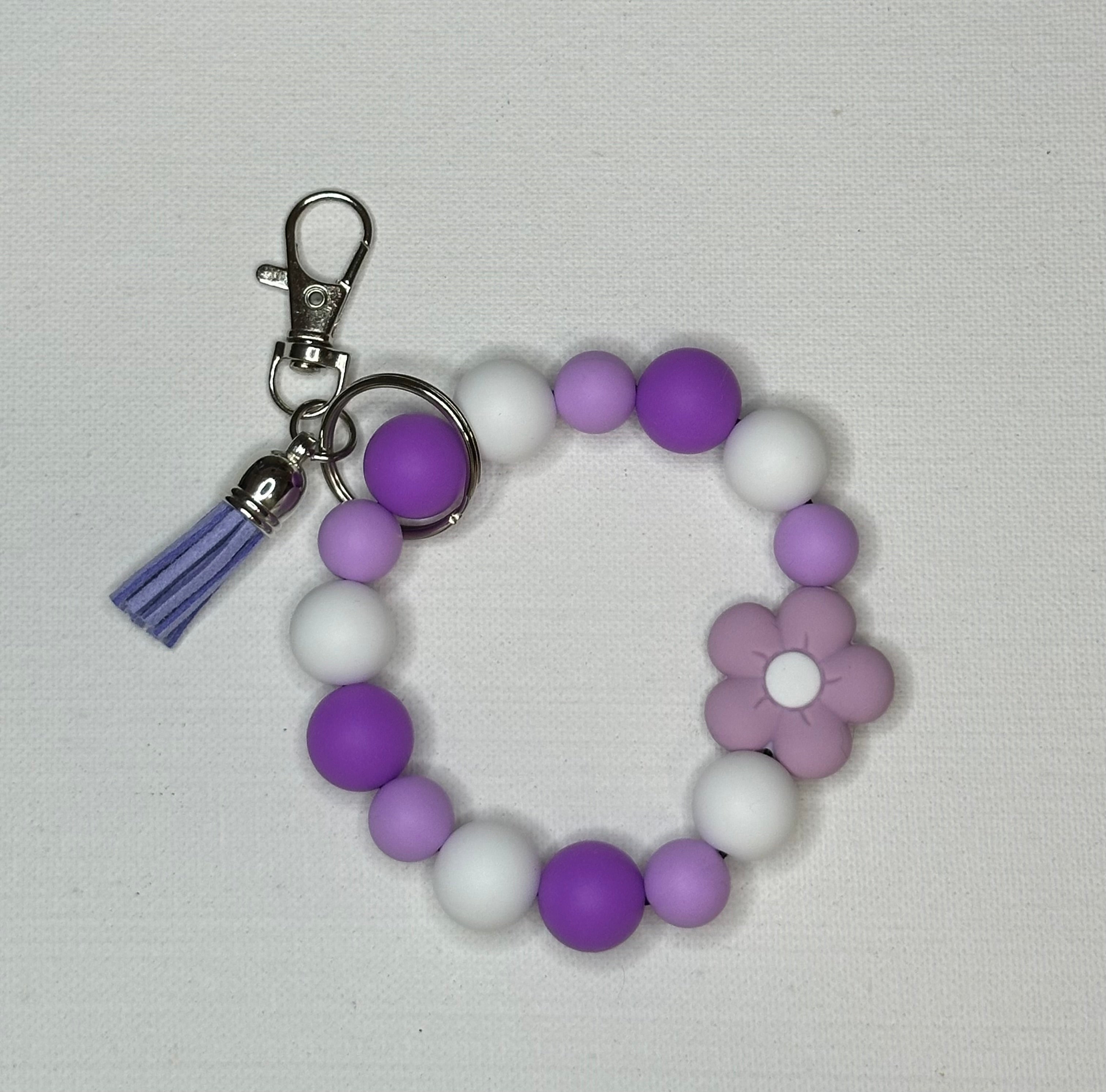 silicon wristlet keychain