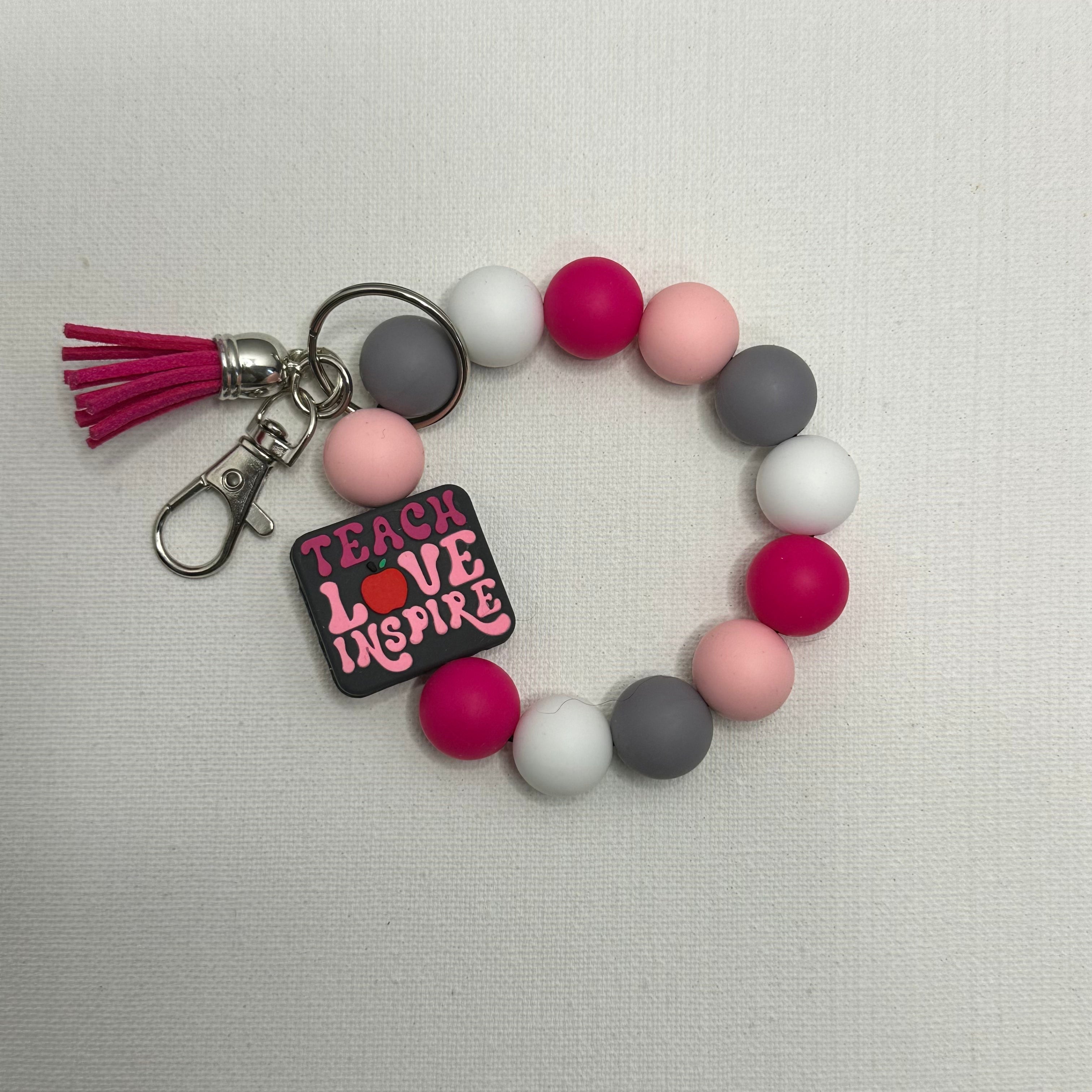 silicon wristlet keychain