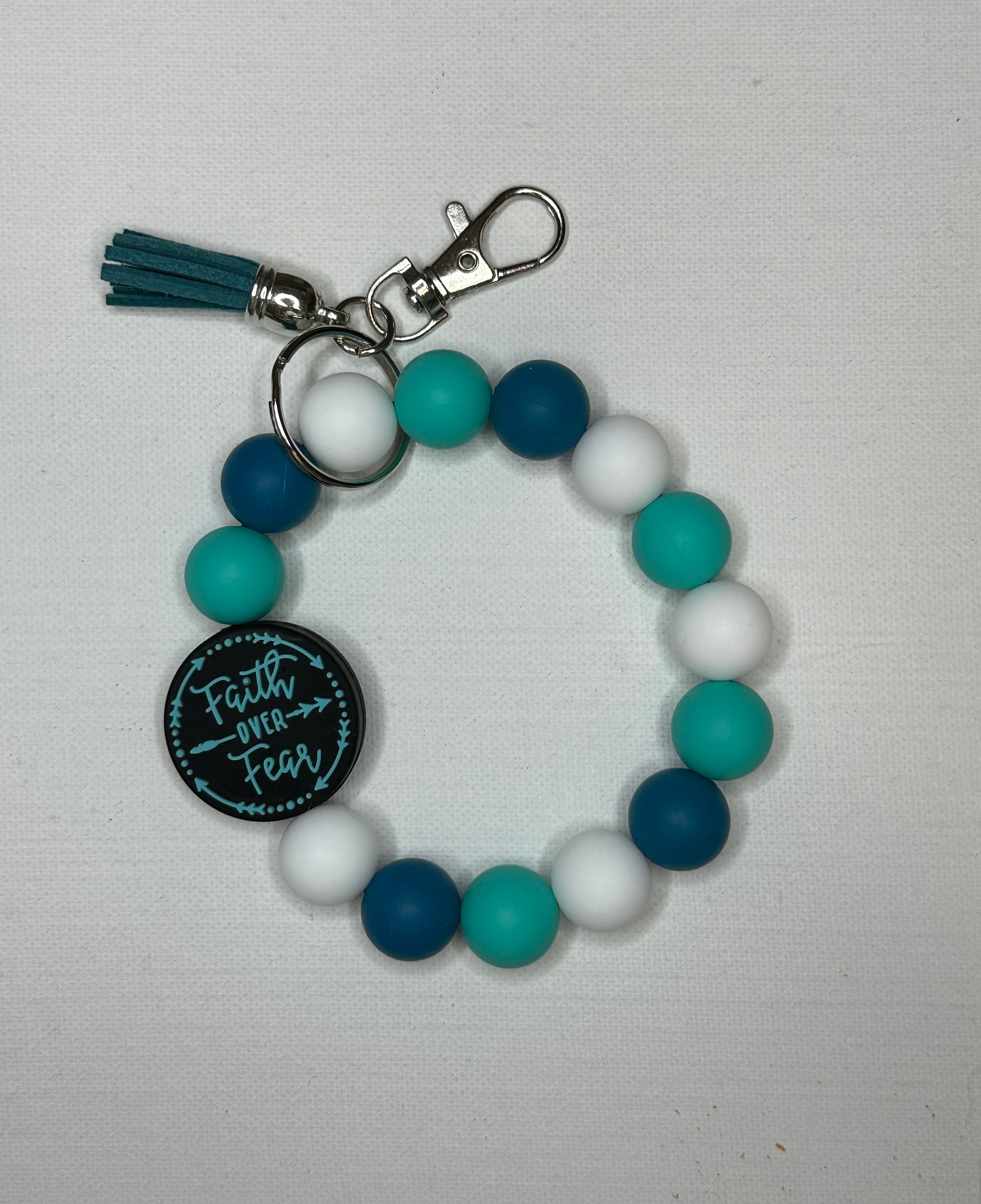 silicon wristlet keychain