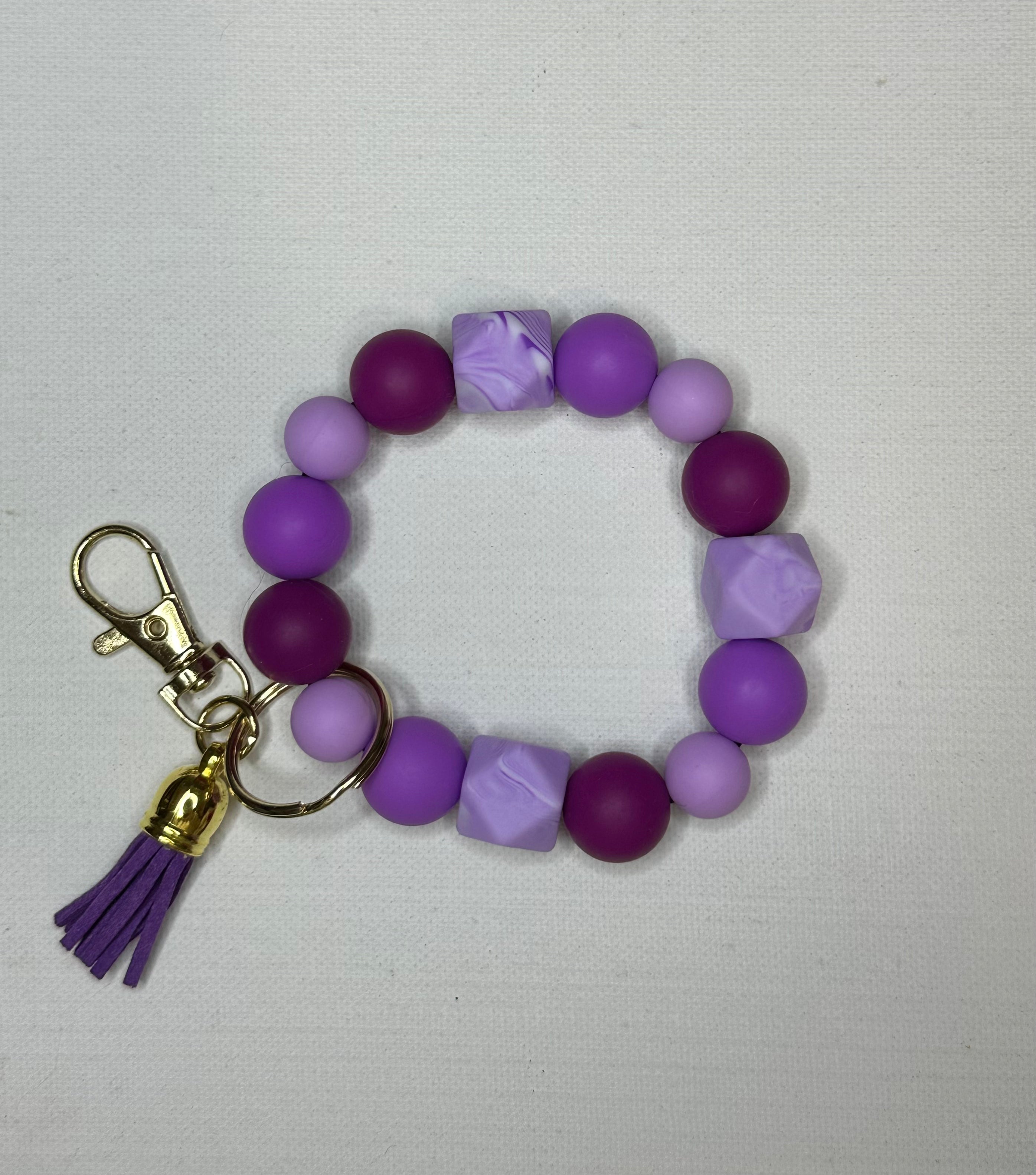 silicon wristlet keychain