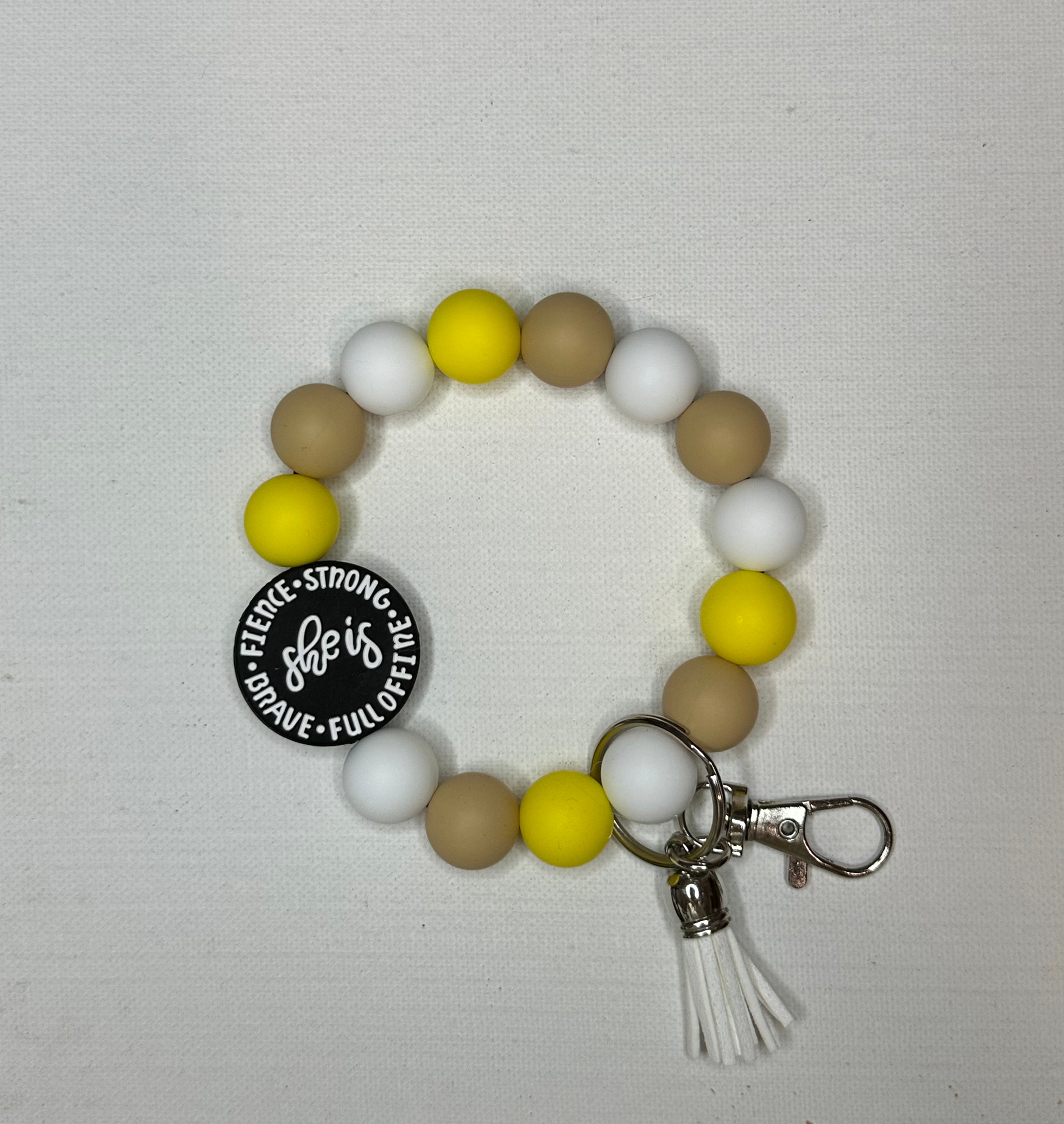 silicon wristlet keychain