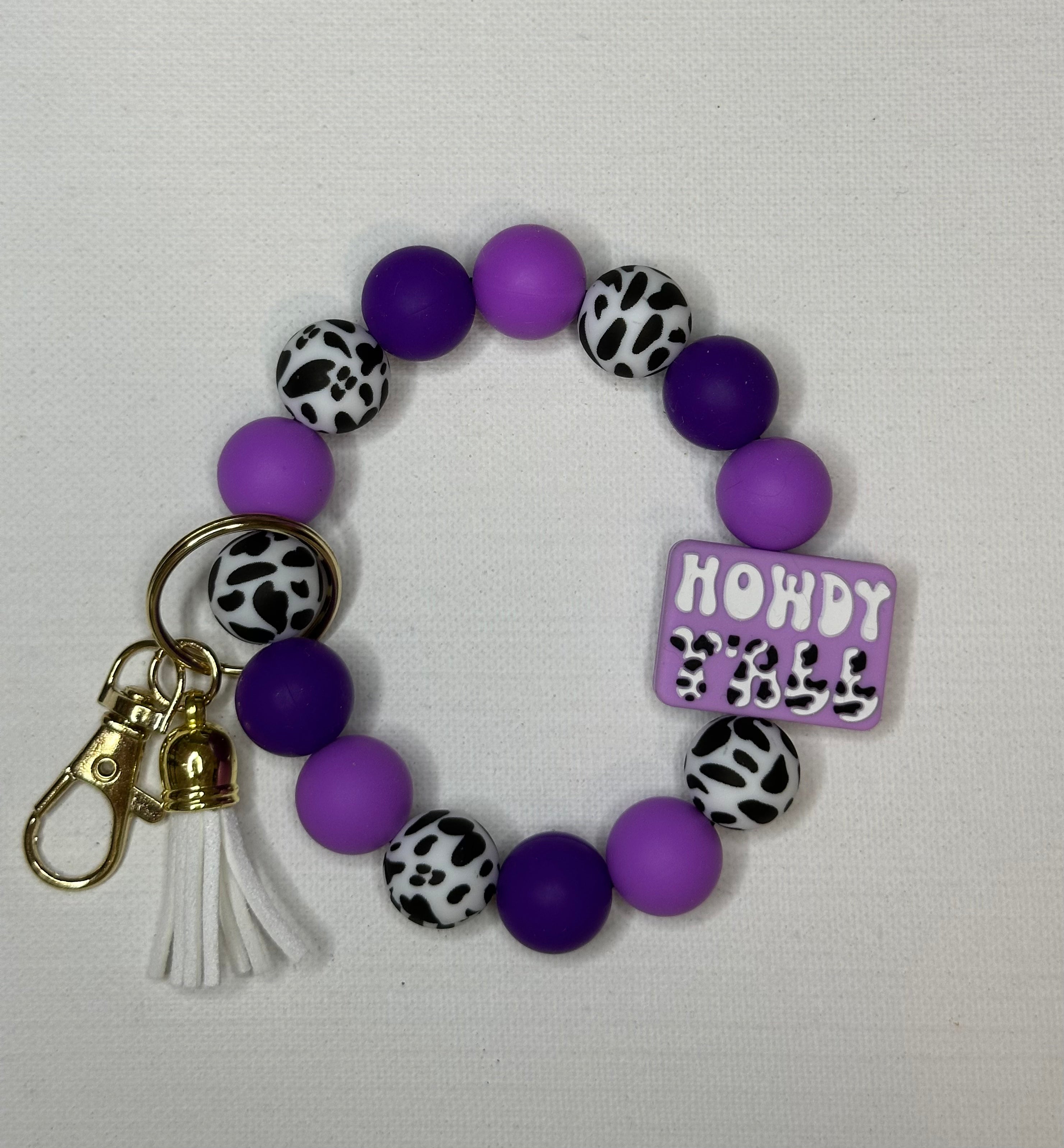 silicon wristlet keychain