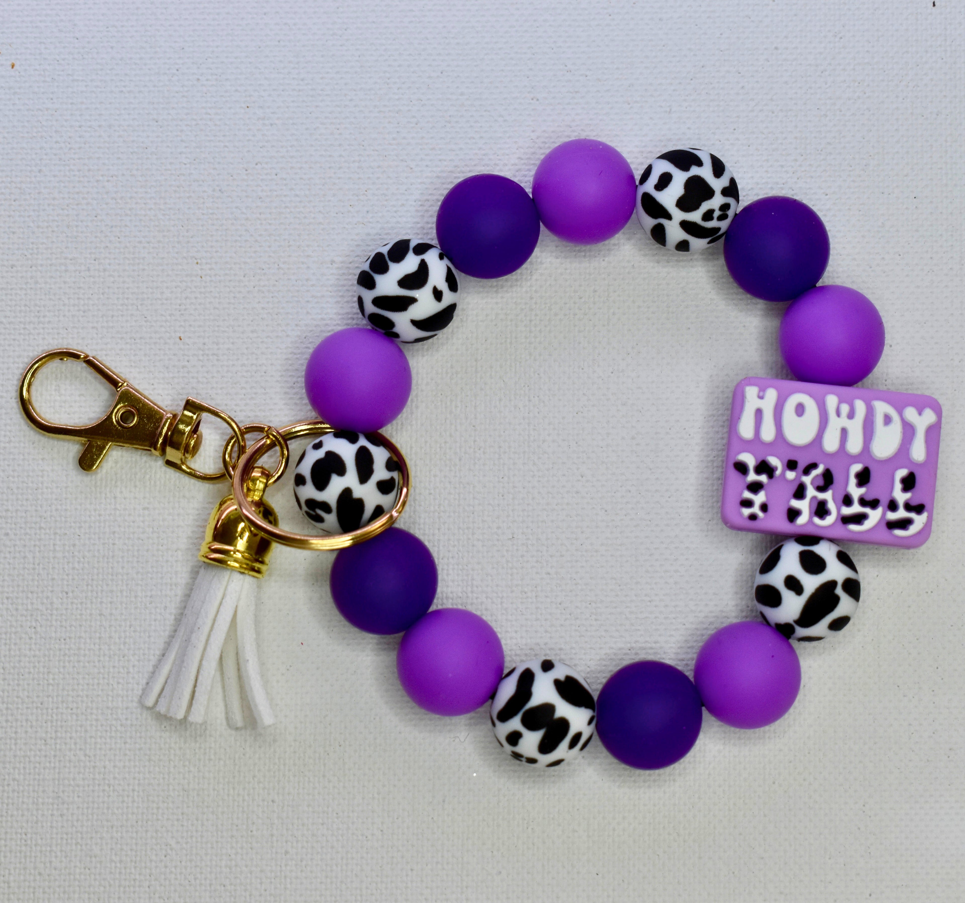 silicon wristlet keychain