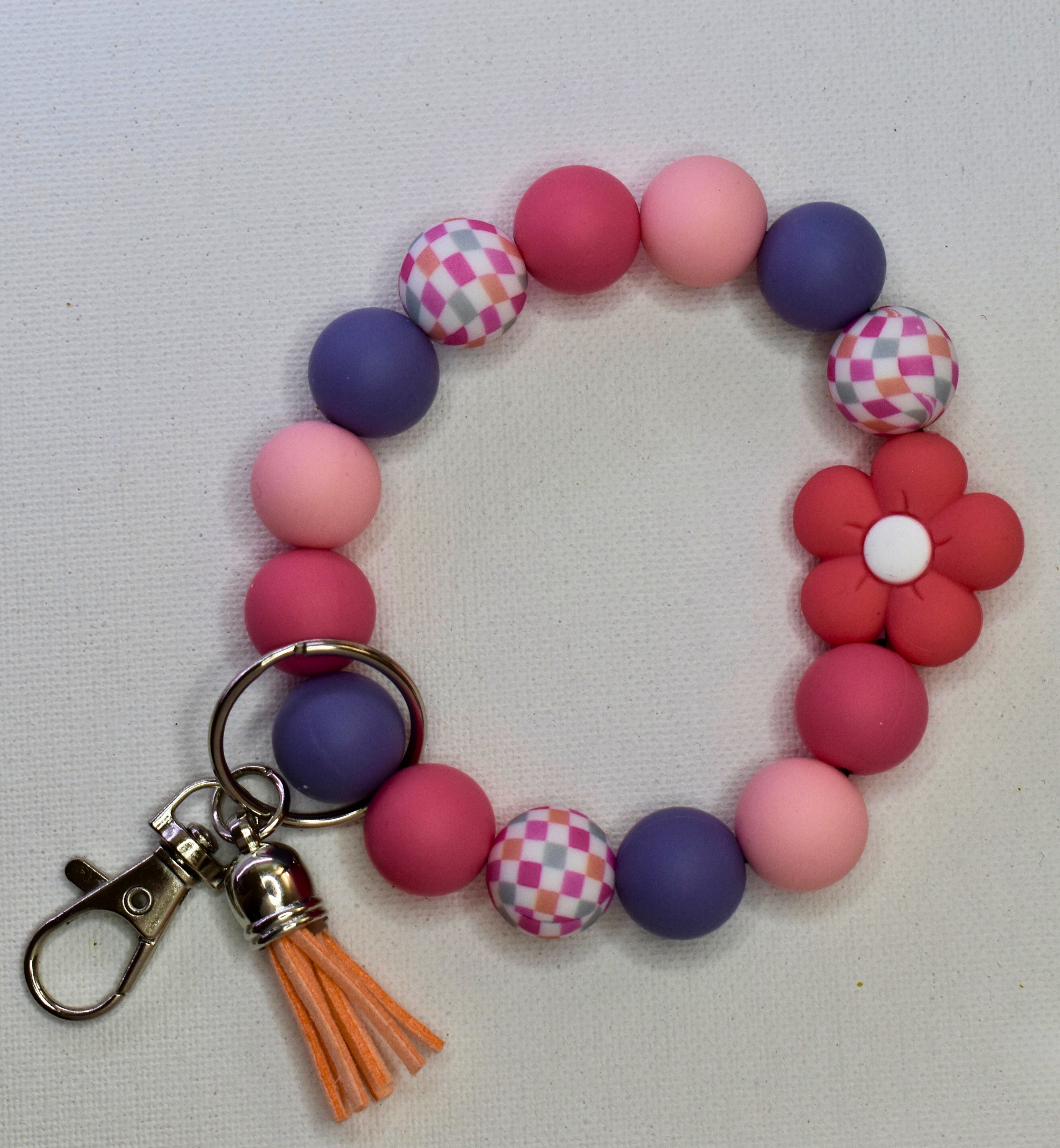 silicon wristlet keychain