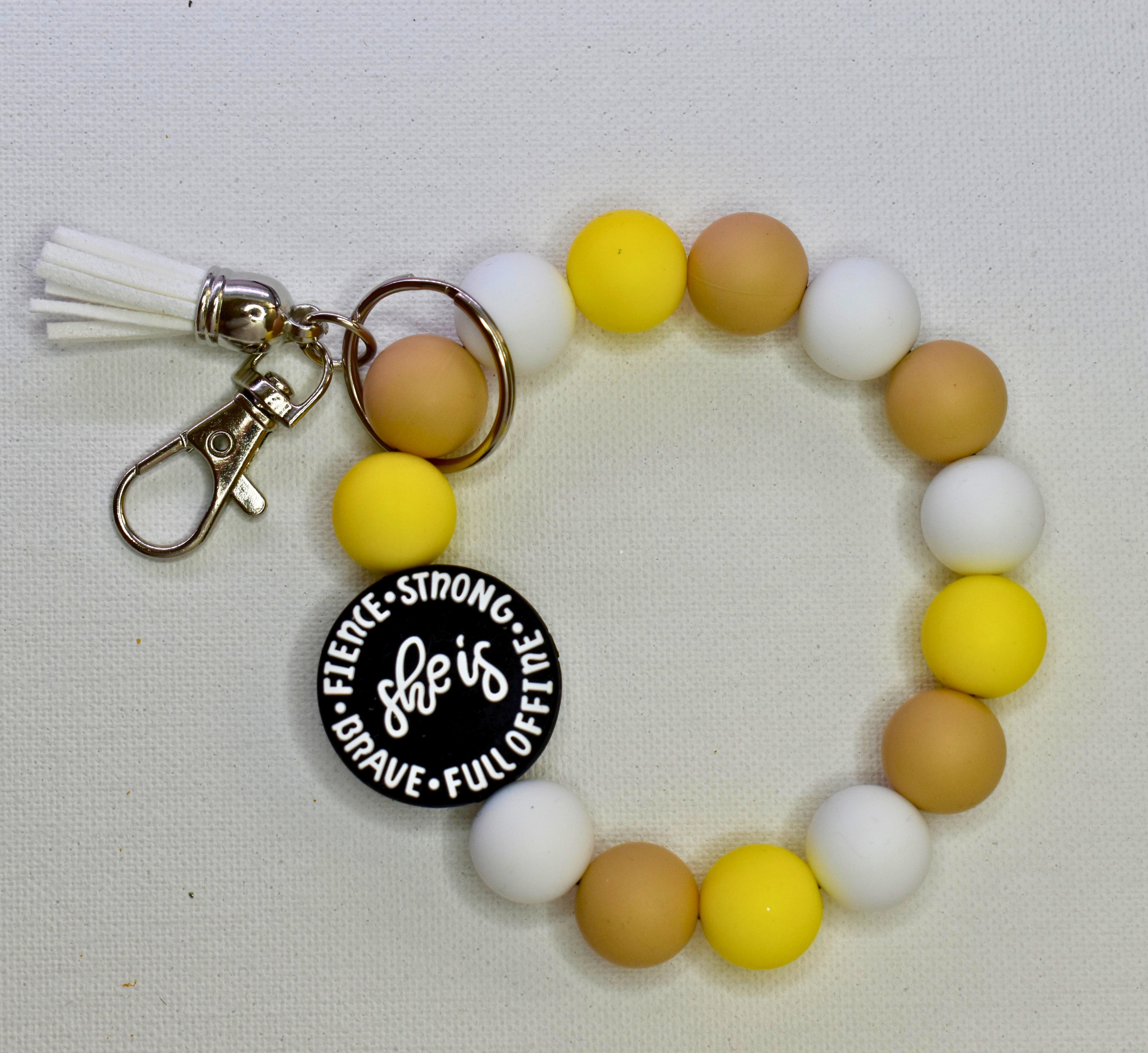 silicon wristlet keychain