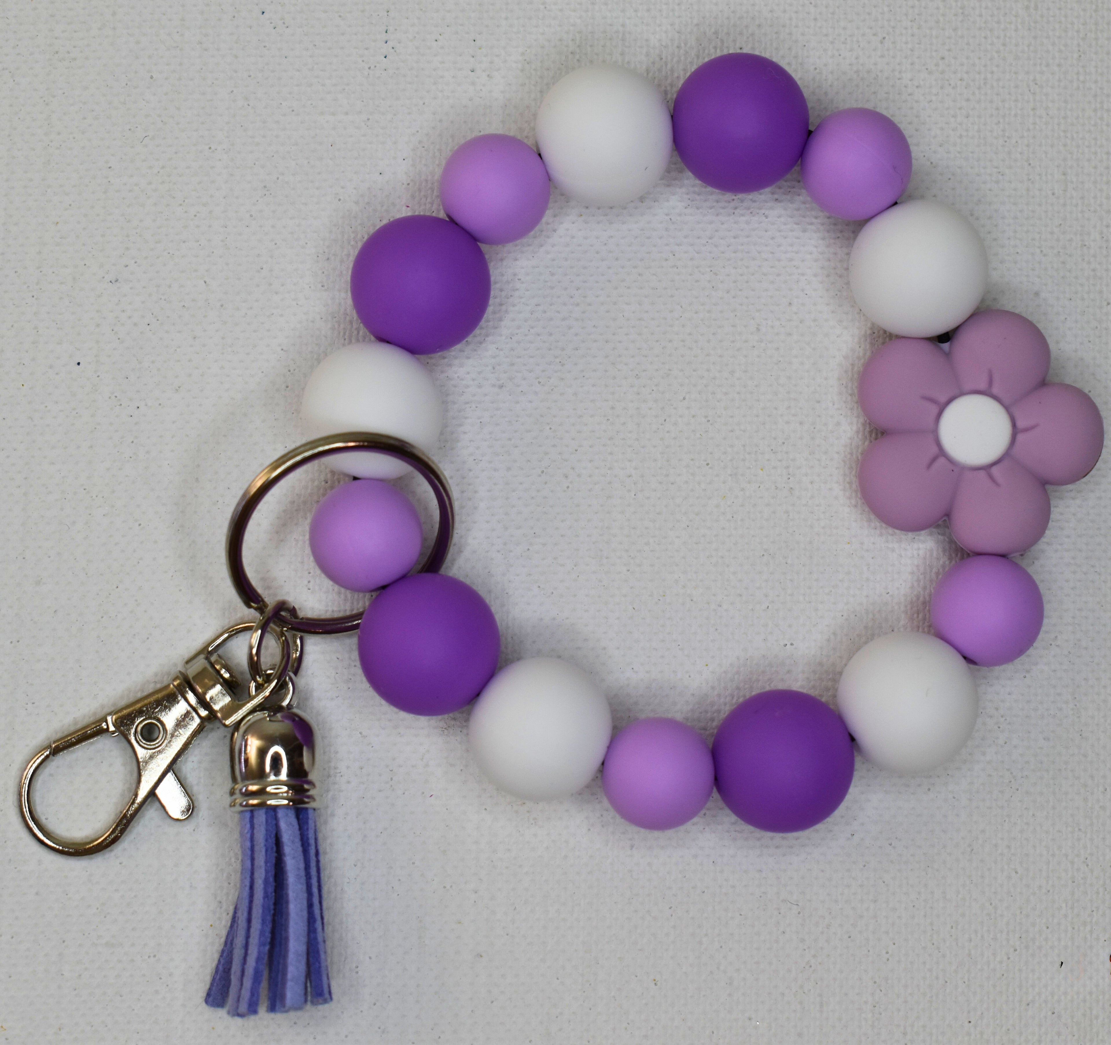 silicon wristlet keychain